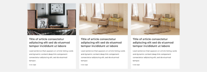 Blog listing