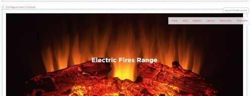 Electric fire range hero