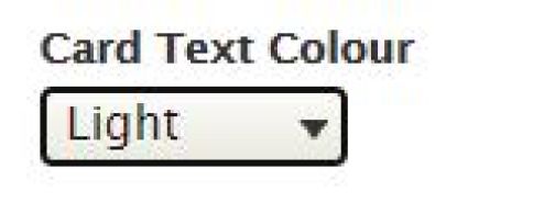 Card Text Colour