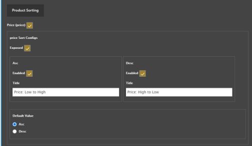 Price configuration