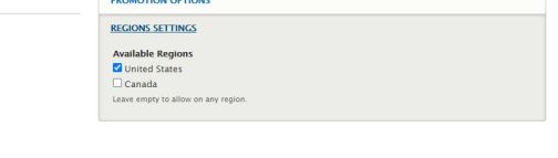 Region Settings