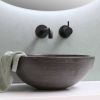 Close up shot of a stone sink